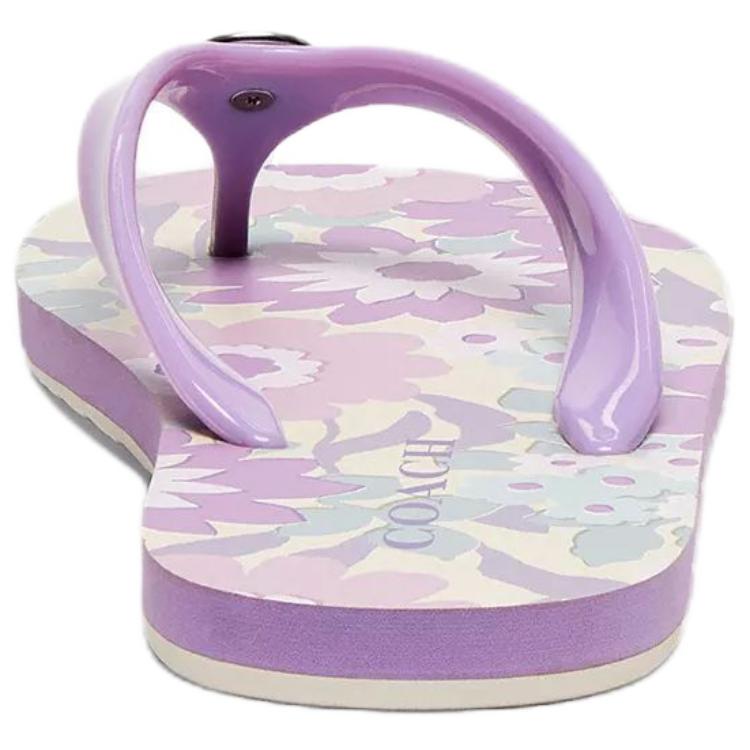 Шлёпанцы женские Coach floral print