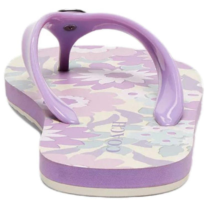 Шлёпанцы женские Coach floral print