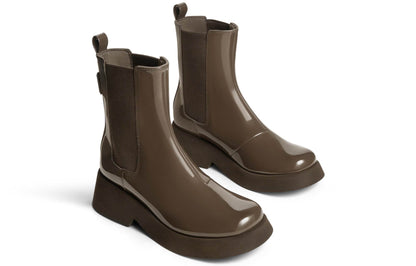 Ботинки женские Charles&Keith Patent Leather Thick Sole Short - Boxette Shop