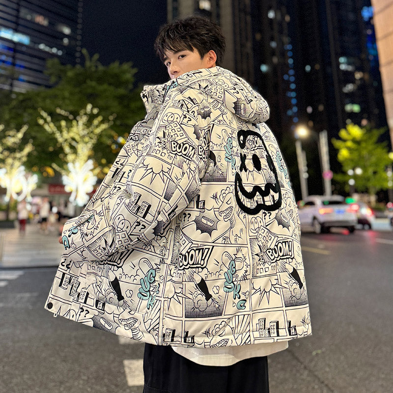 Пуховик мужской Fuerza Demon Print