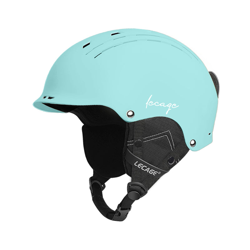 Lecage lecage ветрозащитный анти-туман магнитный снег очки теплая маска сочетание abs безопасности аварии лыжный шлем