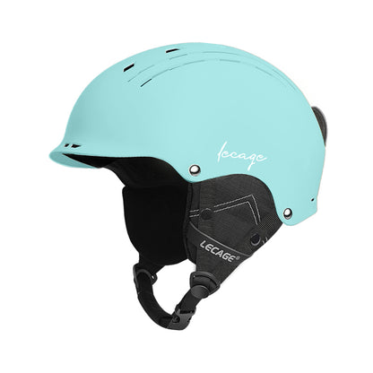 Lecage lecage ветрозащитный анти-туман магнитный снег очки теплая маска сочетание abs безопасности аварии лыжный шлем