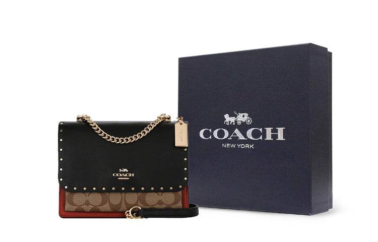 Сумка женская Coach Klare 21 Rivet Embellished Chain Leather - Boxette Shop