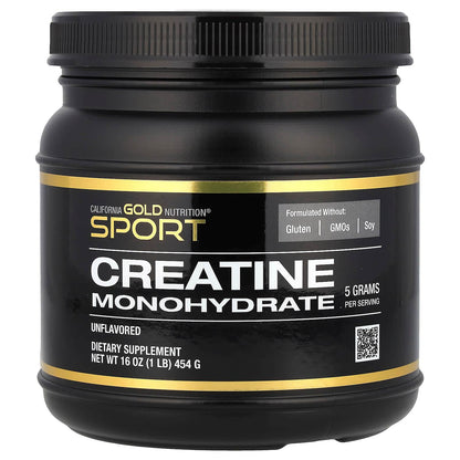 Спортивное питание California Gold Nutrition Sport, Creatine Monohydrate, 454г - Boxette Shop