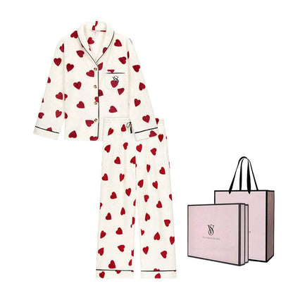 Пижамный комплект женский Victoria's Secret Flannel Set - Boxette Shop