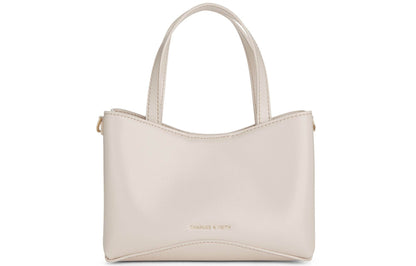 Сумка женская Charles&Keith Ck Simple Square Pu S Oatmeal - Boxette Shop