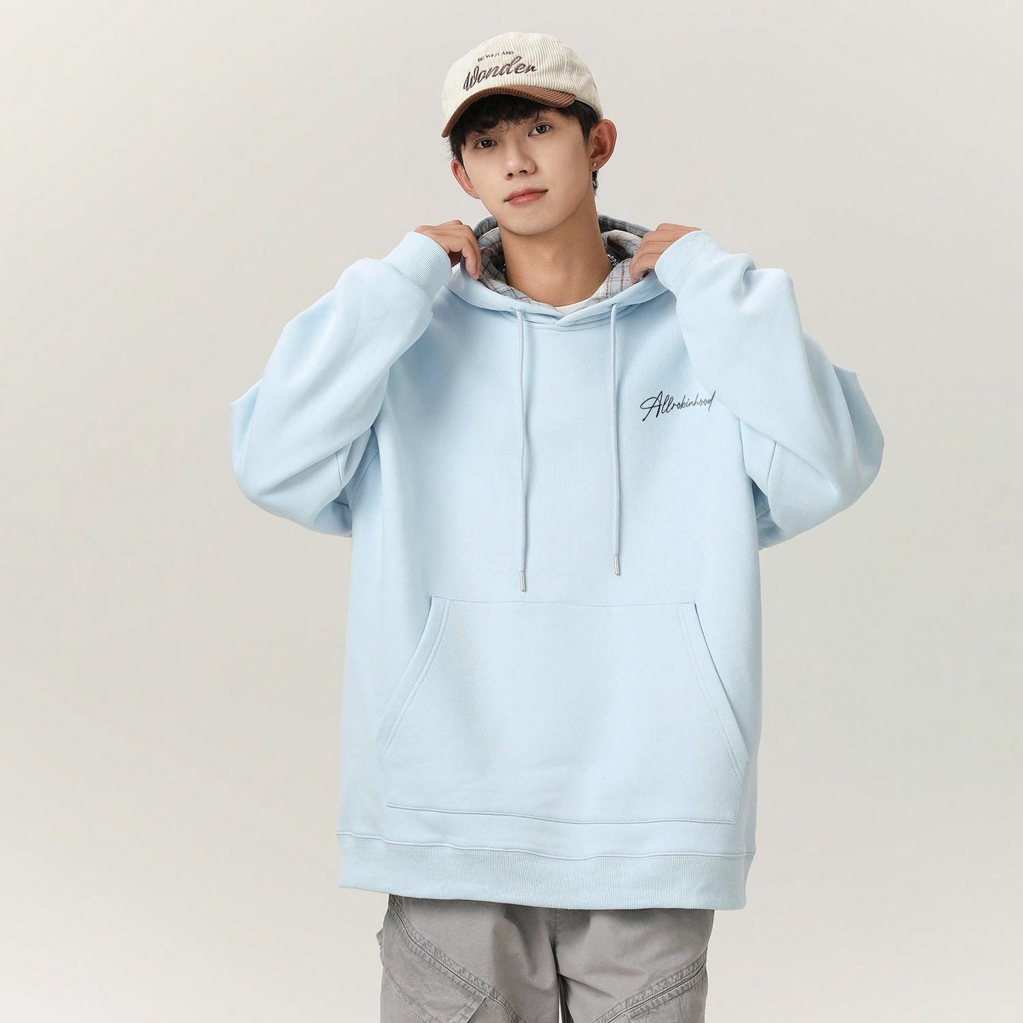 Robinhood erkaklar uchun kapshonli ko'ylak