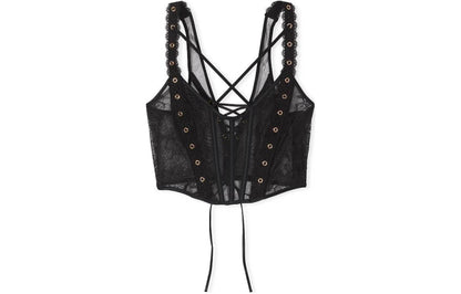 Victoria's secret victoria's secret solid colour comfort mesh patchwork shapewear women's black - Boxette Shop