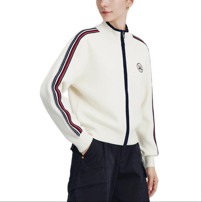 Navigare oddiy yarim bo'yinli oddiy yo'lovchi uzun yengli trikotaj ayollar kiyimi