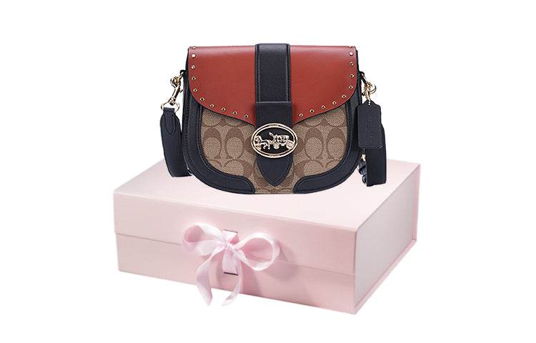 Сумка женская Coach Georgie 21 Carriage Colour Blocking Rivets - Boxette Shop