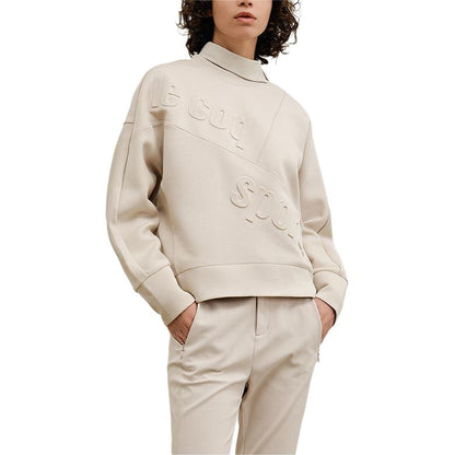 Le coq le coq sportif gold label seriyali brend logotipi naqsh dizayni qulay issiq kiyim dumaloq bo'yinli sport pullover sviteri ayollar modellari