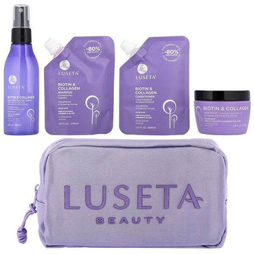 Набор для ухода за волосами Luseta Beauty, с биотином и кератином, 4 продукта, 320 мл - Boxette Shop