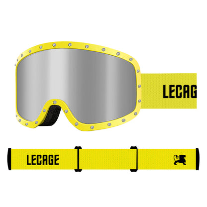 Lecage lecage алмаз снег очки национальная версия защита от солнца секс обертывание анти-туман анти-снег слепота анти-блик ветрозащитный мужчины и женщины с теми же моделями hd вентиляции столб поверхности открытый лыжный очки