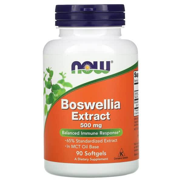 Пищевая добавка NOW Foods Boswellia extract, 500 мг, 90 капсул - Boxette Shop