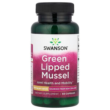 БАД Swanson Green Lipped Mussel, 500 мг, 60 капсул