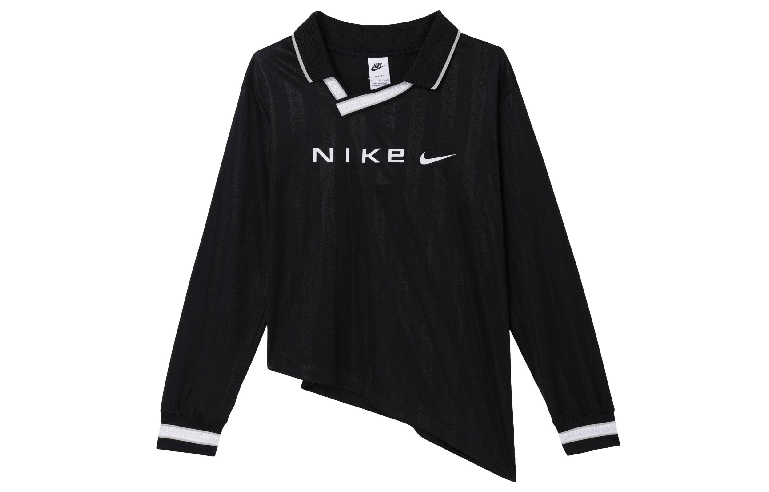 Водолазка nike с принтом повседневная с длинным рукавом трикотажная женская черная - Boxette Shop