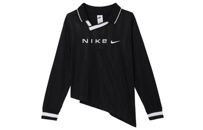 Водолазка nike с принтом повседневная с длинным рукавом трикотажная женская черная - Boxette Shop