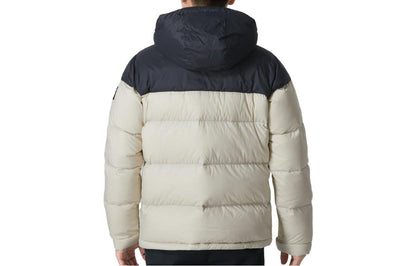 Columbia boulo point 2 columbia colour block patchwork открытый ветрозащитный теплый гусиный пух пуховая куртка мужчины белый