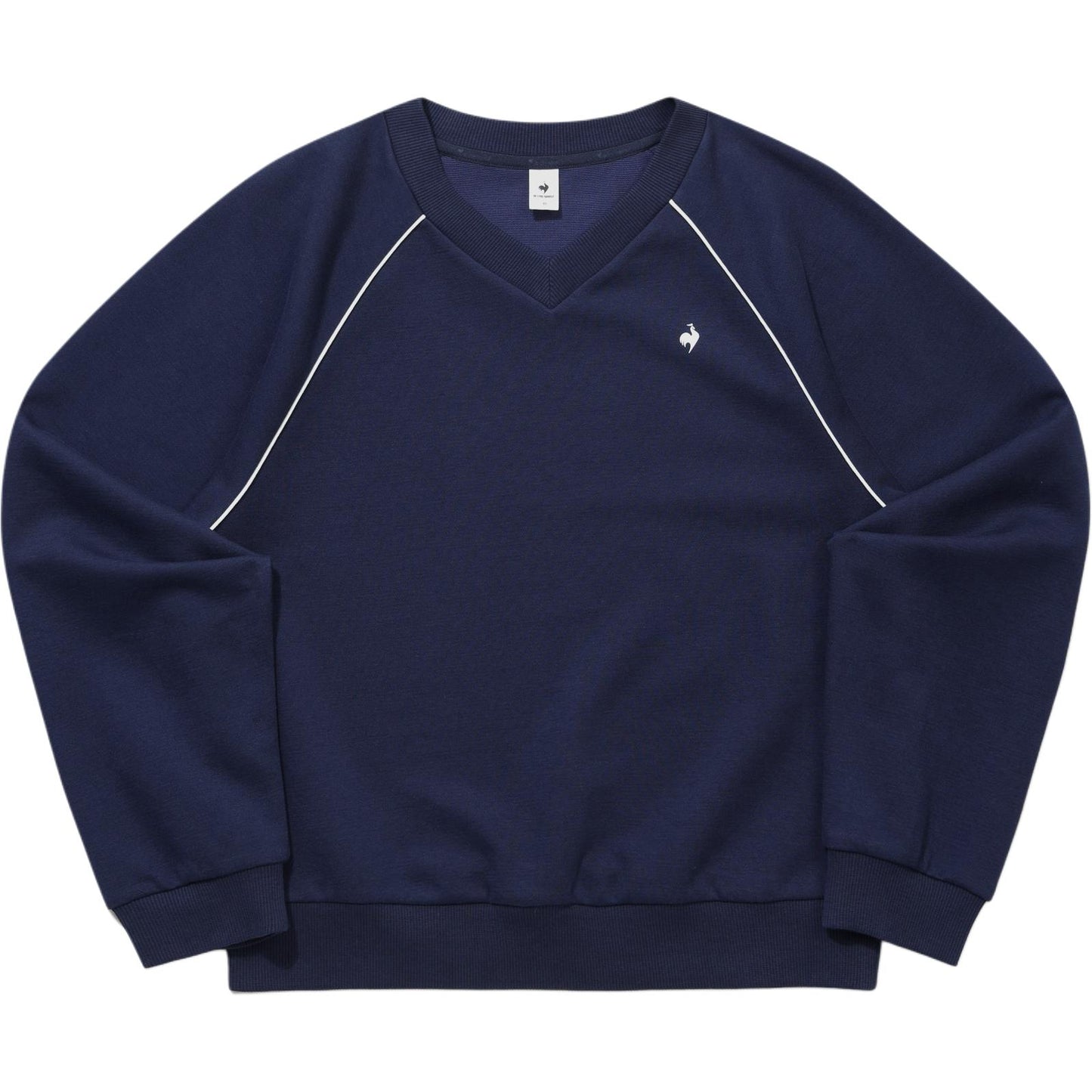 Le coq sportif bo'shashgan v-bo'yinli uzun yengli pullover kozok ayollar