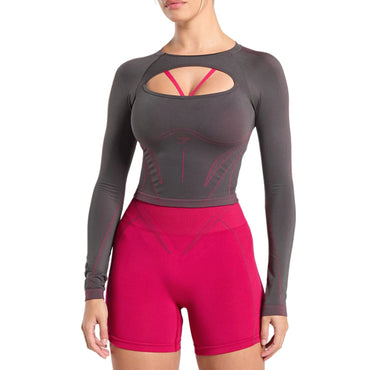 Лонгслив спортивный женский Gymshark Apex Contrast