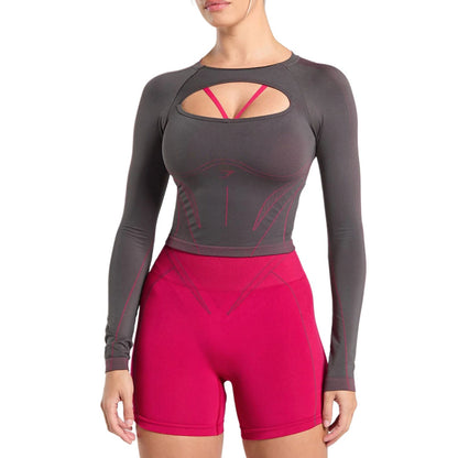 Лонгслив спортивный женский Gymshark Apex Contrast