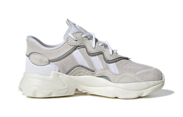 Adidas originals ozweego удобная износостойкая низкопрофильная спортивная повседневная обувь серо-белого цвета для маленьких детей