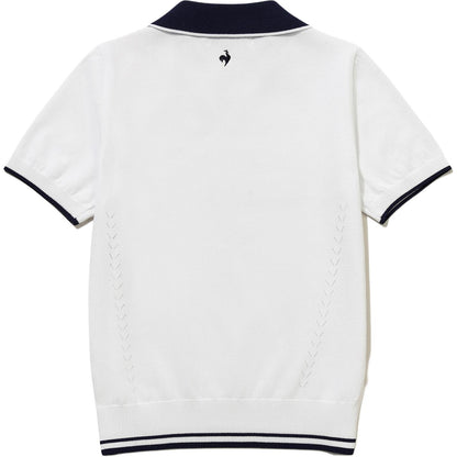 Le coq le coq sportif chiziqli logotipi qisqa yengli trikotaj ayollar