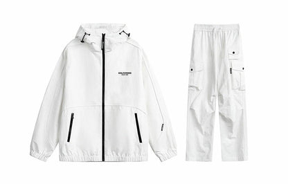 Golfcross asosiy modellari harflar logotipi bosma bir rangli plili ko'p cho'ntakli ish kiyimi tog 'tizimi ochiq havoda dam olish uchun sport kostyumi erkaklar va ayollar modellari