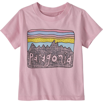 Patagonia patagonia t-shirt fitz roy skies soft simple pullover short sleeve infant & toddler