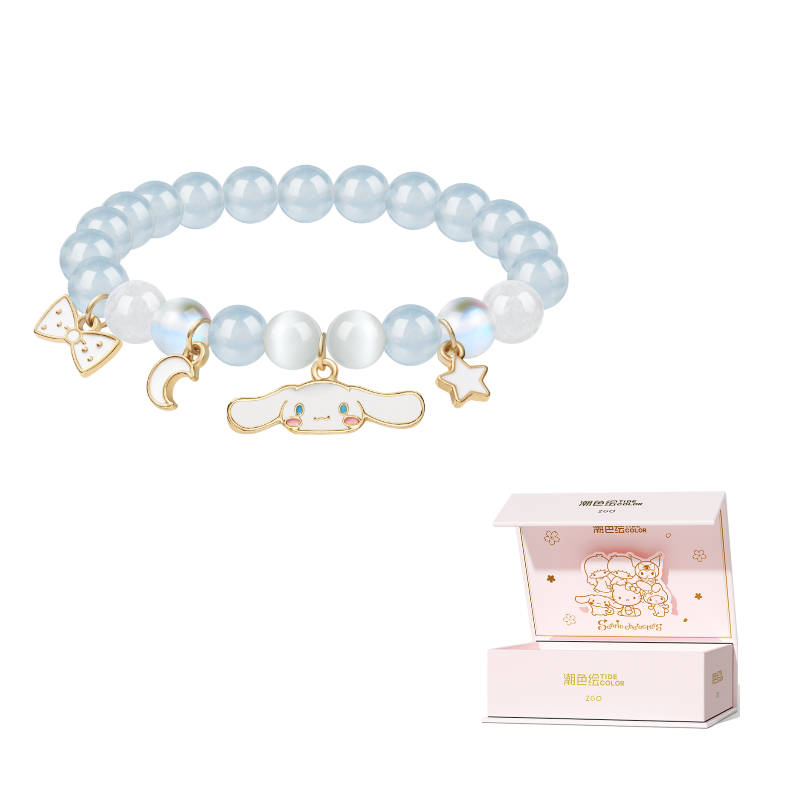 Браслет женский Hello Kitty Bow Rose Quartz