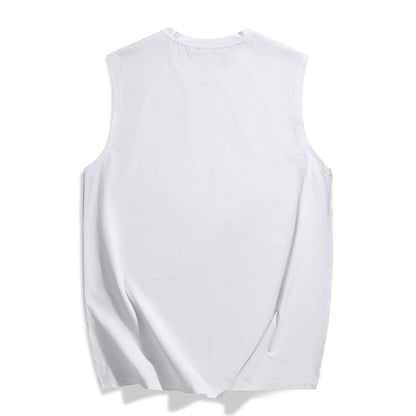 Paddy Julia tekis rangli harflar engil qulay nafas oladigan ter moda yuz mos yumaloq bo'yinli yengsiz basketbol yelek erkaklar va ayollar modellari bilan