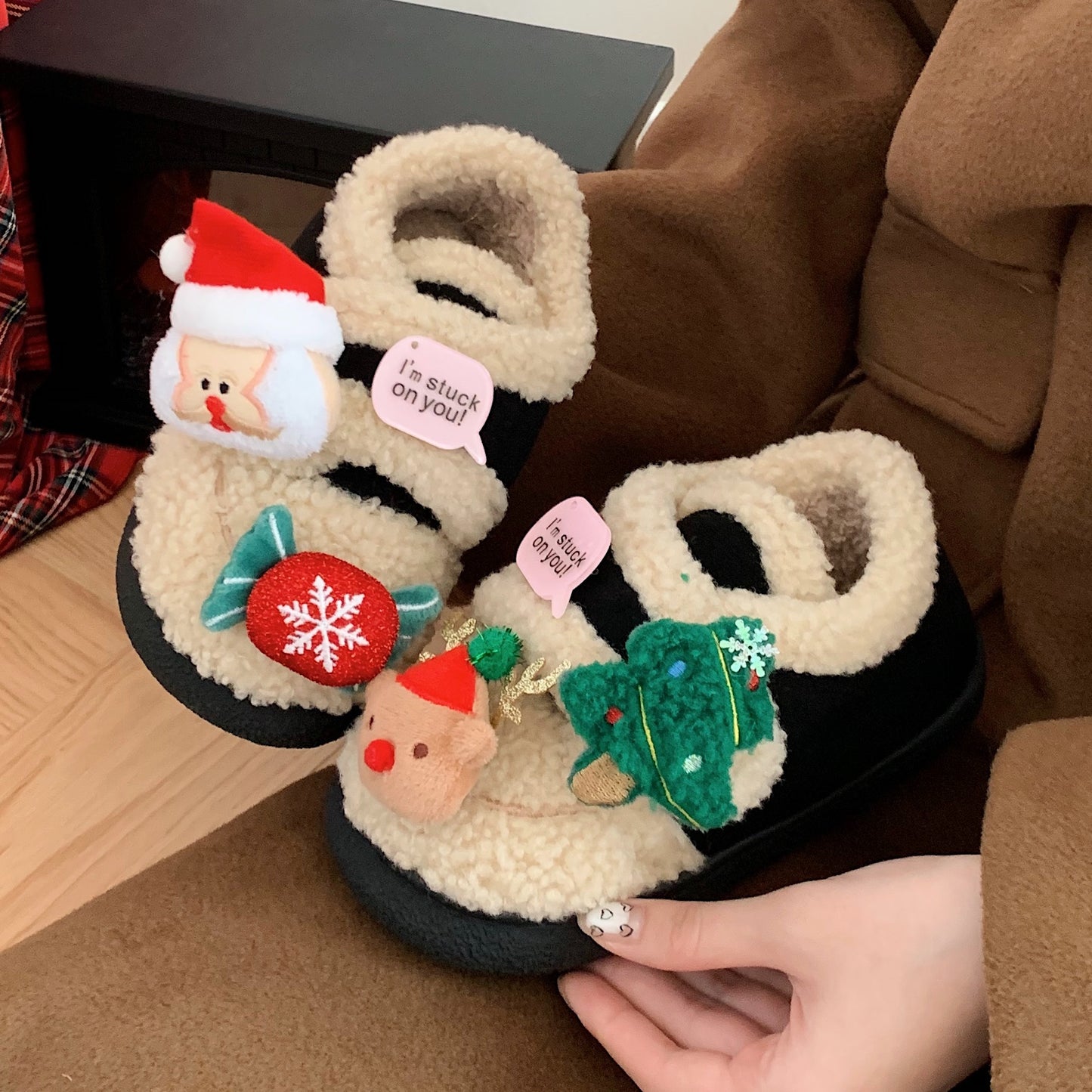 Тапочки детские Fuxi Santa Claus