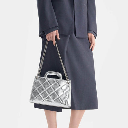 Сумка женская Charles&Keith Simple Diamond Chain - Boxette Shop