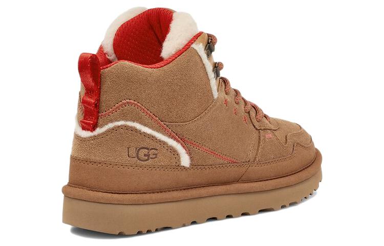 Ugg highland- замша теплый открытый casual лодыжки снег сапоги женские каштановые