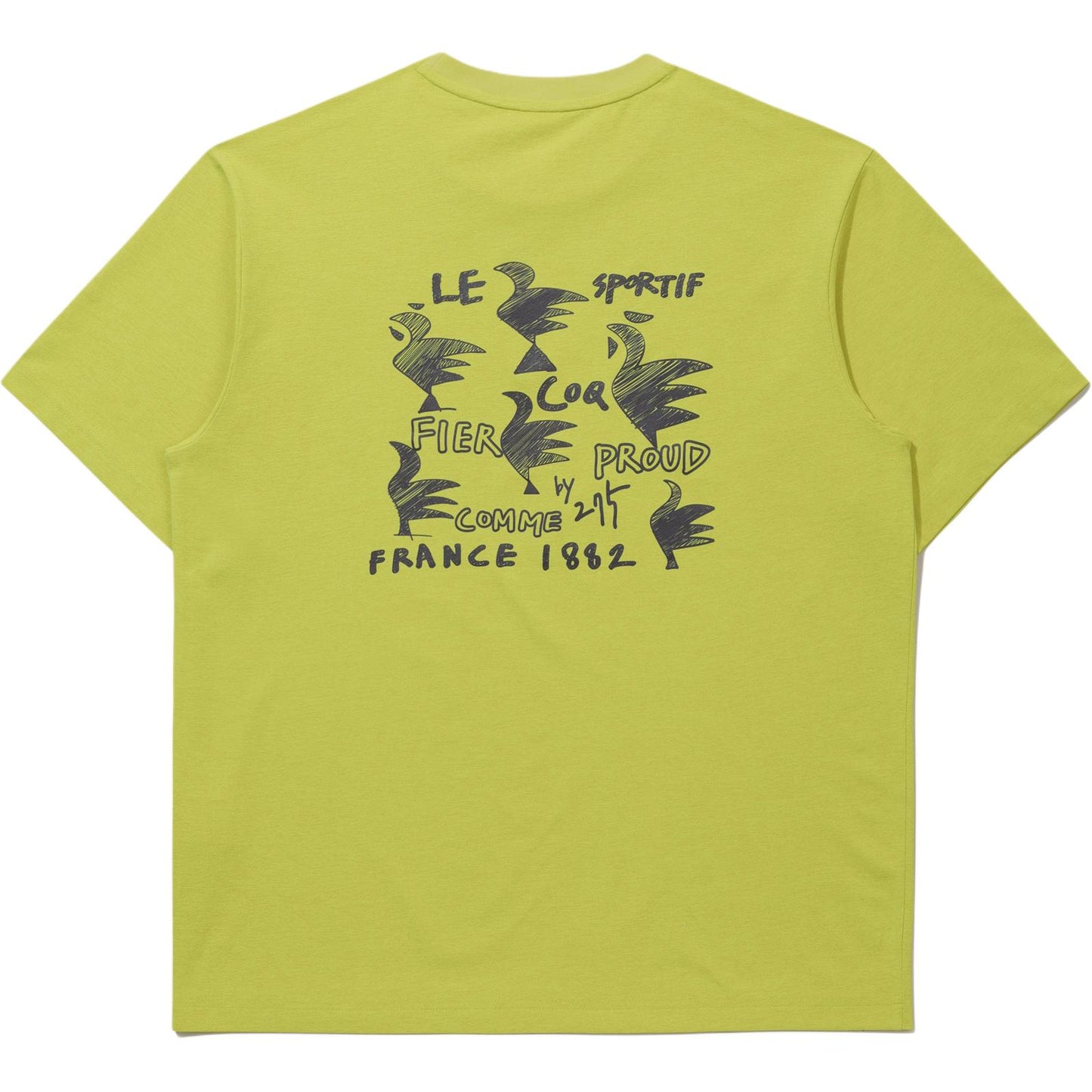 Le Coq Le Coq Sportif Ayollar uchun monogramma naqshli qisqa yengli futbolka