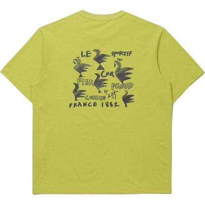 Le Coq Le Coq Sportif Ayollar uchun monogramma naqshli qisqa yengli futbolka