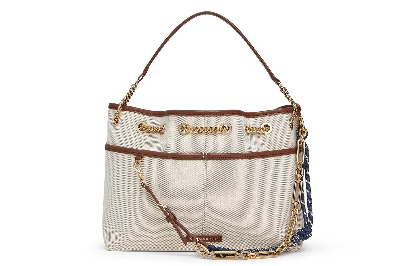 Сумка женская Charles&Keith Canvas Collection Soft Knot Chain - Boxette Shop