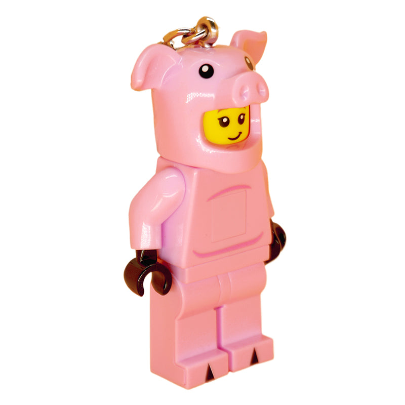 LEGO porlayotgan pushti cho'chqa kaliti (KE212H)