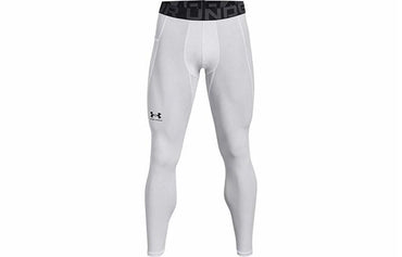 Under armour heatgear skinny solid slim fit inside fitness pants wraparound athletic pants men's white