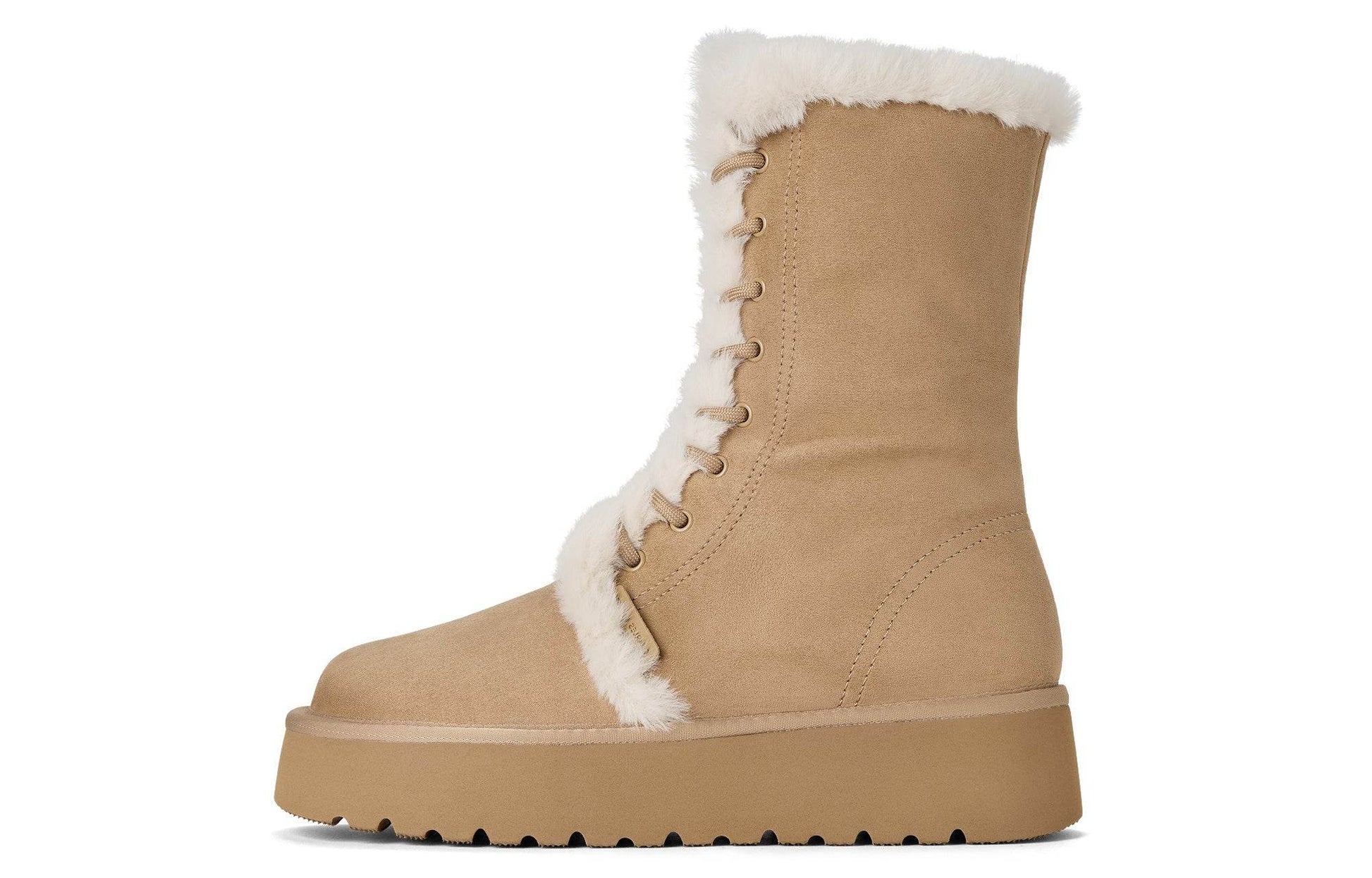 Ботинки женские Charles&Keith Winter Plush Lace-Up - Boxette Shop