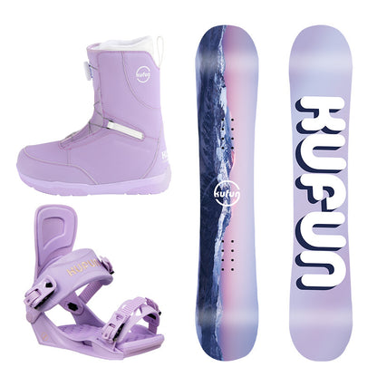 Kufun комплект лыжных принадлежностей лыжи крепления всестороннее дикий снег безопасный и стабильный высокоскоростное катание на лыжах для начинающих прочный и износостойкий комплект открытый