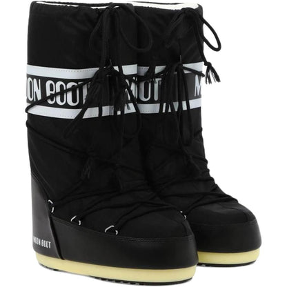 Сапоги moon boot comfort с круглым носком износостойкие детские сапоги детские черные