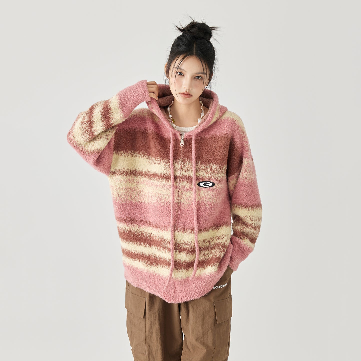 Кардиган женский Golfcross Retro Gradient Knit