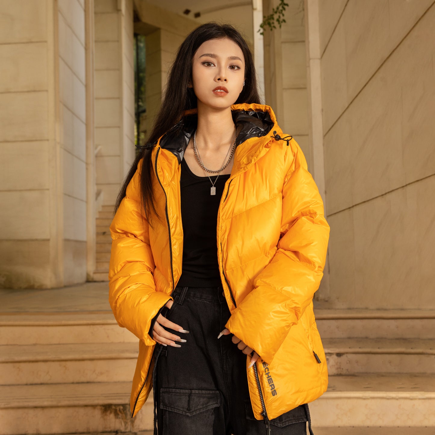 Пуховик женский Skechers Diamond Series