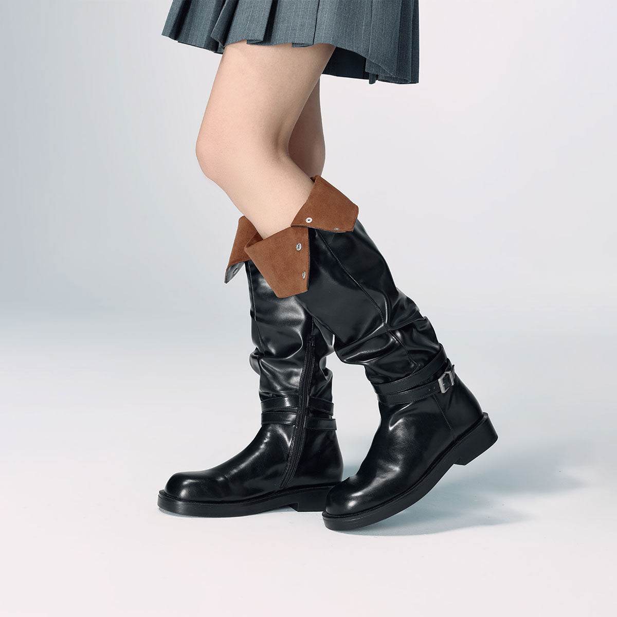 Ботинки женские Charles&Keith Suede Tall - Boxette Shop