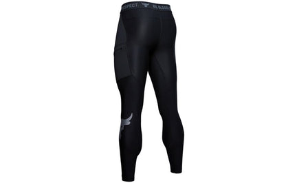 Under armour x monolith johnson совместный бренд project rock skinny брюки для фитнеса мужские черные