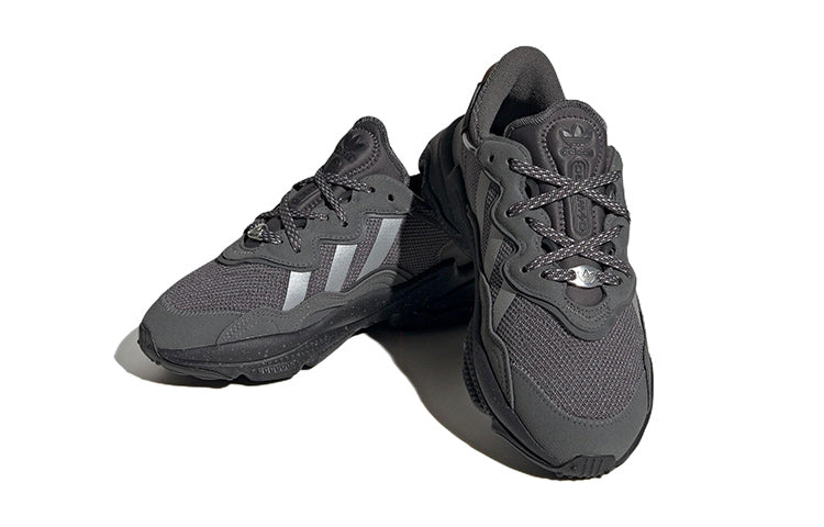 Adidas originals ozweego series j удобные и универсальные нескользящая износостойкая легкая детская повседневная обувь серый подростки