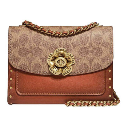 Сумка женская Coach Parker 18 Rivet Camellia Chain Flap - Boxette Shop