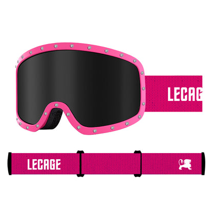 Lecage lecage алмаз снег очки национальная версия защита от солнца секс обертывание анти-туман анти-снег слепота анти-блик ветрозащитный мужчины и женщины с теми же моделями hd вентиляции столб поверхности открытый лыжный очки