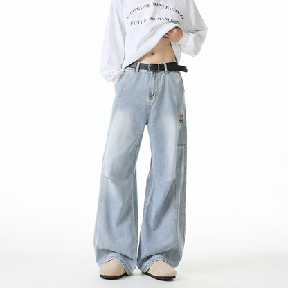 Pal ongaco pal ongaco American retro deconstruction splicing dizayn tuyg'u yuvish do eski bo'sh yuz burma pichoq shimlar harf logo bosma tide moda tasodifiy keng jinsi erkaklar va ayollar bir xil modellar bilan